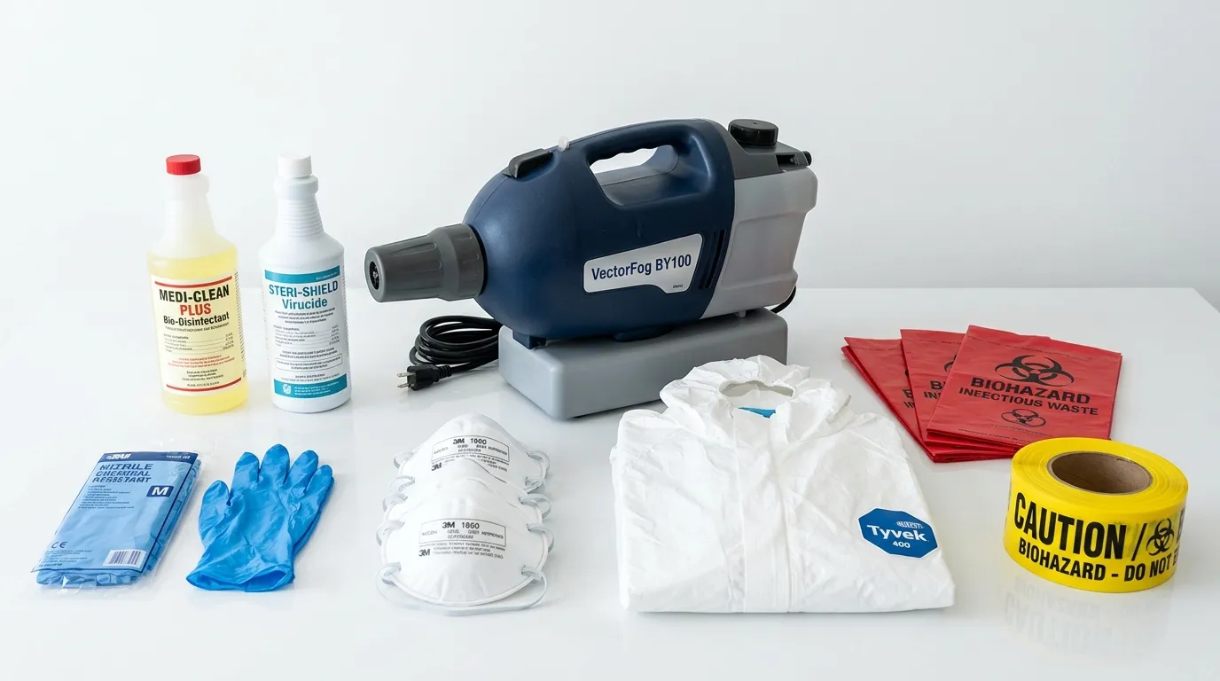 Professional biohazard remediation crew working in Citrus